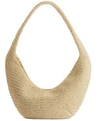 ARKET - Rounded Straw Bag - Lyst