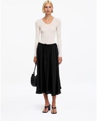 ARKET - Wide Drawstring Skirt - Lyst