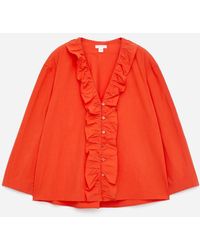 ARKET - Frill Blouse - Lyst