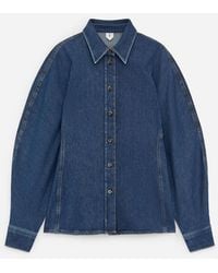 ARKET - Sculpted Denim Shirt - Lyst