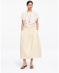 ARKET - Cotton Midi Skirt - Lyst