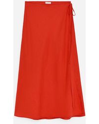 ARKET - Linen Wrap Skirt - Lyst