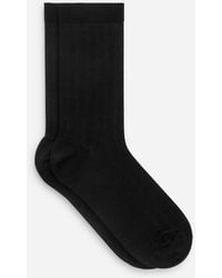 ARKET - Ribbed Silk-Blend Socks - Lyst
