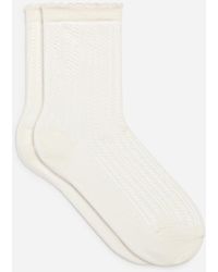 ARKET - Pointelle-Knit Socks - Lyst