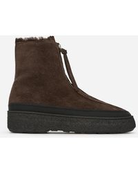 ARKET - Chunky Suede Boots - Lyst