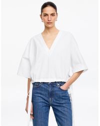 ARKET - Drawstring Hem Cotton Top - Lyst