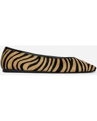 ARKET - Pony Hair-Effect Ballerinas - Lyst