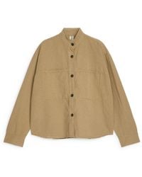 ARKET - Overshirt Aus Baumwolle Und Leinen - Lyst