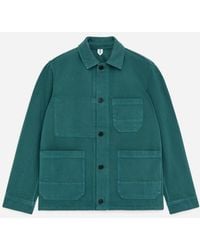 ARKET - Overdyed Twill Overshirt - Lyst