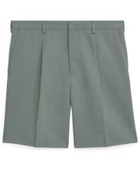 ARKET - Loose Cotton Linen Shorts - Lyst