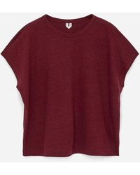 ARKET - Linen-Blend T-Shirt - Lyst