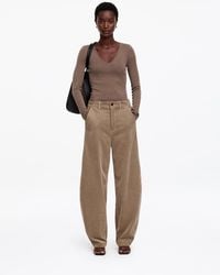 ARKET - Corduroy Barrel Trousers - Lyst