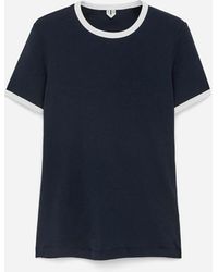 ARKET - Ribbed T-Shirt - Lyst