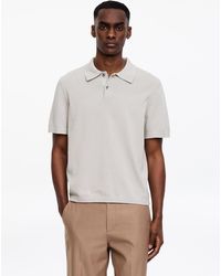 ARKET - Fine-Knit Polo Shirt - Lyst