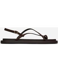ARKET - Suede Strap Sandals - Lyst
