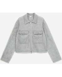 ARKET - Jacke Aus Mohair Und Wolle - Lyst
