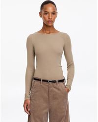 ARKET - Sheer Rib Long-Sleeve Top - Lyst