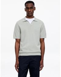ARKET - Textured Polo Shirt - Lyst