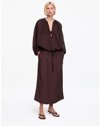 ARKET - Linen Blend Pull-On Skirt - Lyst