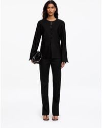 ARKET - Linen-Blend Collarless Blazer - Lyst