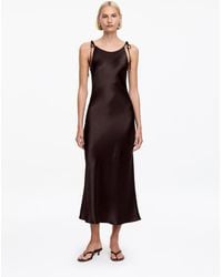 ARKET - Crushed Satin Slip Dress - Lyst