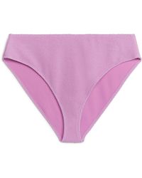 ARKET - Mid Waist Crinkle Bikini Bottom - Lyst