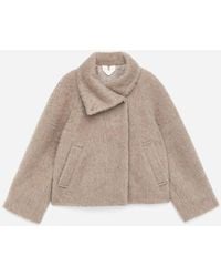 ARKET - Funnel-Neck Wool-Alpaca Blend Jacket - Lyst