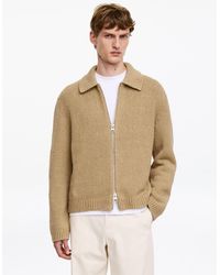 ARKET - Cotton Blend Zip Cardigan - Lyst