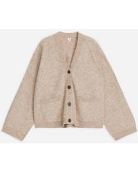 ARKET - Strickjacke Aus Wolle Und Alpakawolle - Lyst