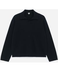 ARKET - Cotton Silk Blend Polo Shirt - Lyst
