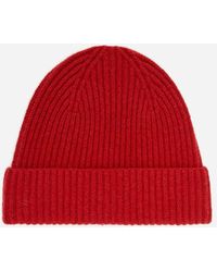 ARKET - Rib-Knit Wool-Blend Beanie - Lyst