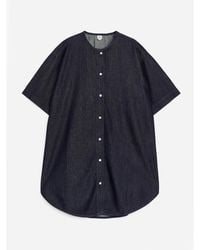 ARKET - Raw Denim Shirt - Lyst