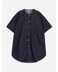 ARKET - Raw Denim Shirt - Lyst