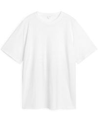 ARKET - Oversized-T-Shirt Aus Leinenmischung - Lyst