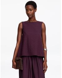 ARKET - Sleeveless Seersucker Top - Lyst
