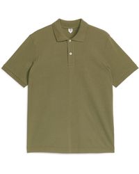 ARKET - Piqué Polo Shirt - Lyst