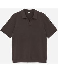 ARKET - Textured Polo Shirt - Lyst