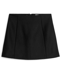 ARKET - Wool Mini Skirt - Lyst