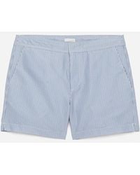 ARKET - Seersucker Swim Shorts - Lyst