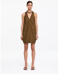 ARKET - Gathered V-Neck Dress - Lyst