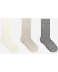 ARKET - Supima Cotton Rib Socks Set Of 3 Pairs - Lyst
