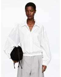 ARKET - Cropped Cotton Shirt - Lyst