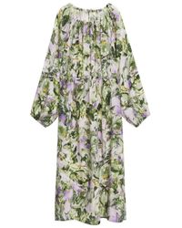 ARKET - Cupro-Kleid Mit Slowflower-Print - Lyst