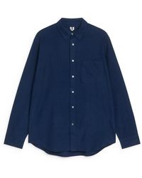ARKET - Relaxed Flannel Shirt - Lyst