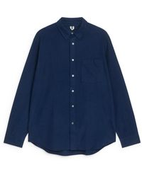 ARKET - Relaxed Flannel Shirt - Lyst