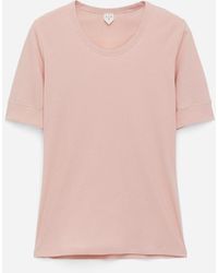 ARKET - Ribbed T-Shirt - Lyst