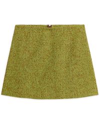 ARKET - Herringbone Mini Skirt - Lyst