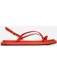 ARKET - Suede Strap Sandals - Lyst