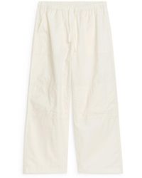 ARKET - Washed Cotton Trousers - Lyst