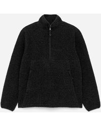 ARKET - Wool Blend Pile Half-Zip - Lyst